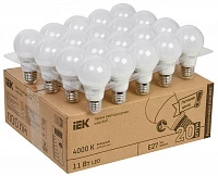 IEK Лампа LED A60 шар 11Вт 230В 4000К E27