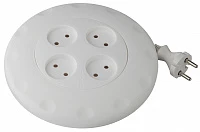 ЭРА UR-4-7m-W Рулетка, без заземления, 4гн, 7м, ШВВП, 2x0.75мм2, 10А