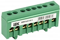 IEK Шина PE земля в корп изол на DIN-рейку ШНИ-6х9-8-К-З