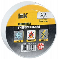 IEK Изолента 0,13х15 мм белая 10 метров