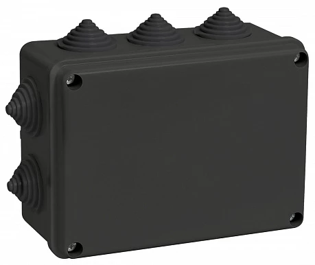 IEK Коробка расп. КМ41241 150х110х70мм IP44 10 вв. черная