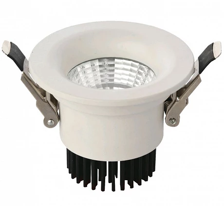 Kink Light 2125 Светильник встраиваемый белый d8,5 h6,5 Led 7W (4000K)
