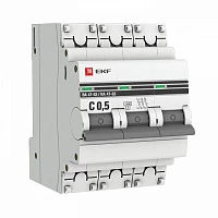 EKF PROxima ВА 47-63 Автоматический выключатель  (С) 3P 0,5А 4,5kA