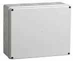 IEK Коробка КМ41342 распаячная для о/п 240х195х90 мм IP55 (RAL7035, монт. плата, кабельные вводы 5 шт)