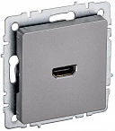 IEK BRITE Розетка HDMI РHDMI-0-БрС сталь