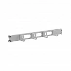 DKC Кабельный органайзер 4 кольца с отверстиями, 1U для 19" IT-корпусов, RAL7035