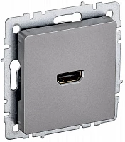 IEK BRITE Розетка HDMI РHDMI-0-БрС сталь