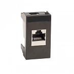 DKC Розетка RJ-45 кат.5E,Viva,1 мод.,черн