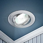ЭРА KL1A CH Хром Светильник литой простой поворотный MR16,12V/220V, 50W