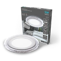 Gauss Светильник Bubbles круг 6+3W, 540lm 4000K 180-265V IP20 монтаж Ø120 144*31мм 3 режима LED