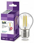 IEK Лампа LED G45 шар прозрачный 7Вт 230В 4000К E27 серия 360°