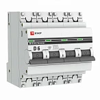 EKF PROxima ВА 47-63 Автоматический выключатель  (D) 4P 6А 4,5kA