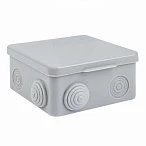 EKF PROxima Коробка распаячная КМР-030-014 с крышкой наружная (100х100х55), 8 мембранных вводов IP54 розничный стикер