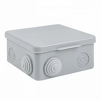EKF PROxima Коробка распаячная КМР-030-014 с крышкой наружная (100х100х55), 8 мембранных вводов IP54 розничный стикер