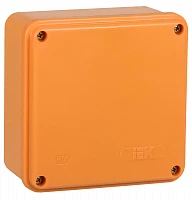 IEK Коробка распаячная огнестойкая ПС 100х100х50мм 6P 4мм2 IP44 гладкие стенки