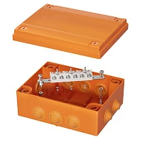 DKC Коробка пластиковая FS с кабельными вводами и клеммниками, IP55, 240x190x90 мм, 6р, 450V, 32A, 10 мм2, нерж.контакт