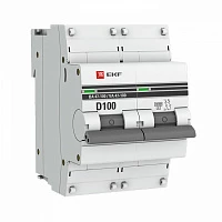 EKF PROxima ВА 47-100 Автоматический выключатель  (D) 2P 100А 10kA