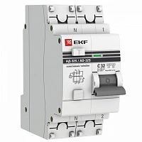 EKF PROxima АД-32 Диф. Автомат (C)  1P+N 32А/300мА тип АС 4,5кА , селективный