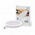Gauss Светильник Slim круг 12W 990lm 6500K 180-265V IP20 монтаж Ø155 170*22 LED