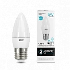 Gauss Лампа Elementary Свеча 6W 450lm 4100K Е27 LED