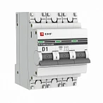 EKF PROxima ВА 47-63M  Автоматический выключатель  (D) 3P 1А 6кА c одним магнитным расцепителем
