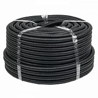 EKF PROxima Труба гофр. ПНД Plast с зондом d20мм (100м.) черная