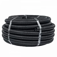 EKF PROxima Труба гофр. ПНД Plast с зондом d40мм (25м.) черная