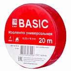 EKF Basic Изолента класс В (0,13х15мм) (20м.) красная