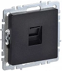 IEK BRITE Розетка компьютерная RJ45 кат.5E РК10-БрЧ черный