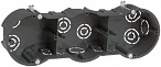 IEK Коробка КМ40009 установочная 3х местная для твердых стен 212х70х45 (с саморезами)
