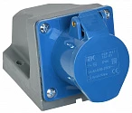 IEK Розетка 113 стационарная 2Р+РЕ 16А 220В IP44