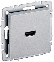 IEK BRITE Розетка HDMI РHDMI-0-БрА алюминий
