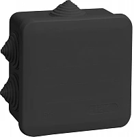 IEK Коробка расп. КМ41255 100х100х50мм IP44 6 вв. черная