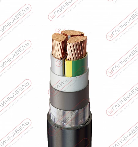 Кабель силовой бронированный ПвБШвнг(B) 3х95 мс(N,PE)-1 Угличкабель