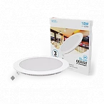 Gauss Светильник Slim круг 18W 1560lm 6500K 180-265V IP20 монтаж Ø210 225*22 LED