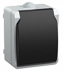 IEK FORS РСб20-3-ФСр Розетка одноместная с з/к для открытой установки IP54