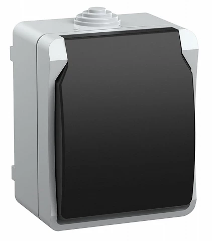 IEK FORS РСб20-3-ФСр Розетка одноместная с з/к для открытой установки IP54