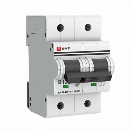 EKF PROxima ВА 47-125 Автоматический выключатель  (D) 2P 125А 15кА