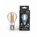 Gauss Лампа Filament А70 22W 2100lm 4100К Е27 LED 1/10/40