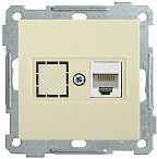 IEK РK10-1-Б Розетка компьютерная RJ45 Cat5e BOLERO кремовый