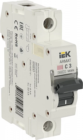 IEK ARMAT Автоматический выключатель M06N 1P C 3А