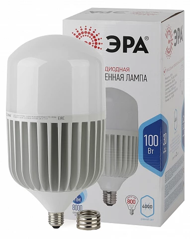 ЭРА Лампа светодиодная STD LED POWER T160-100W-4000-E27/E40 Е27 / Е40 100 Вт колокол нейтральный белый свет