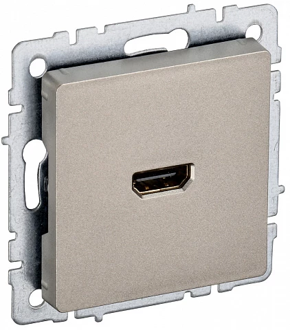 IEK BRITE Розетка HDMI РHDMI-0-БрШ шампань