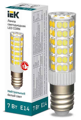 IEK Лампа LED CORN капсула 7Вт 230В 4000К керамика E14