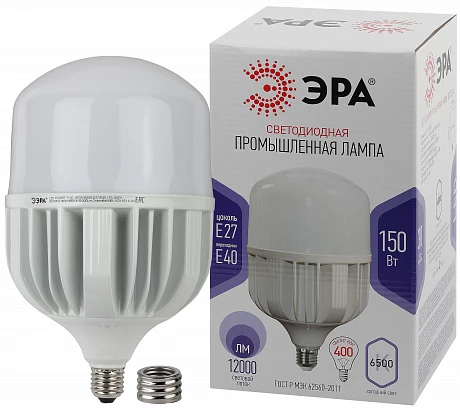 ЭРА LED POWER T160-150W-6500-E27/E40 (диод, колокол, 150Вт, холодн, E27/E40) (6/144)