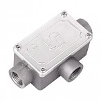 DKC Коробка ответвительная алюминиевая, 3 ввода, М16х1,5 ,IP55, 118х67х42мм