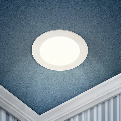 ЭРА LED 1-12-4K Светильник светодиодный круглый LED 12W 220V 4000K
