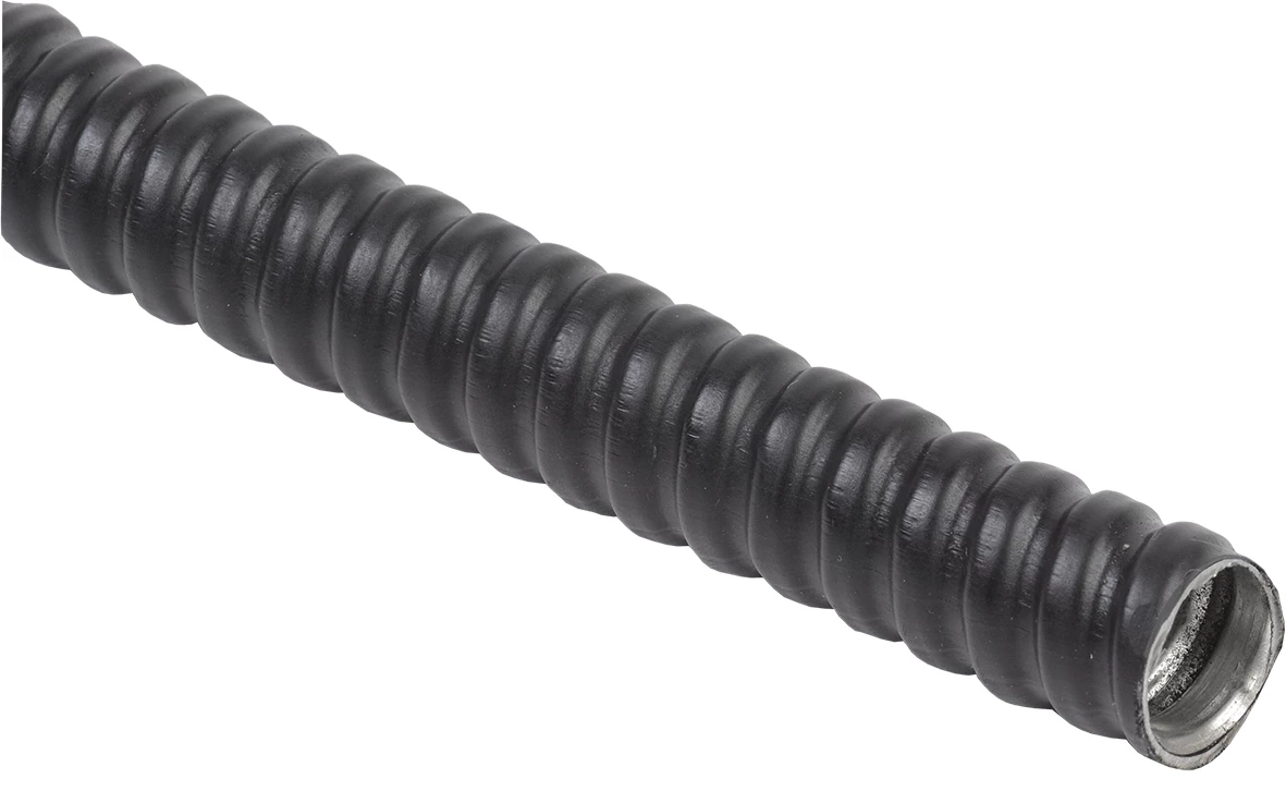IEK ELASTA Металлорукав Р3-ЦПнг-18 (50 м) с протяжкой черный