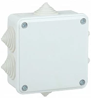 IEK Коробка расп. КМ для о/п 100х100х45мм IP44 6 вводов белая