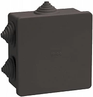 IEK Коробка расп. КМ41235 85х85х40мм IP44 6 вв. черная
